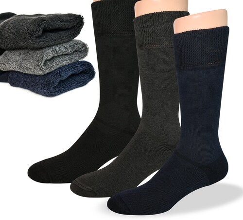 Paquete de 2 calcetines gruesos para hombre con diseño de arco, mezcla de  lana cálida para senderismo o trabajo