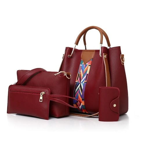 Set 4 Bolsos Modernos Mujer Dama Hombro De Alta Calidad.