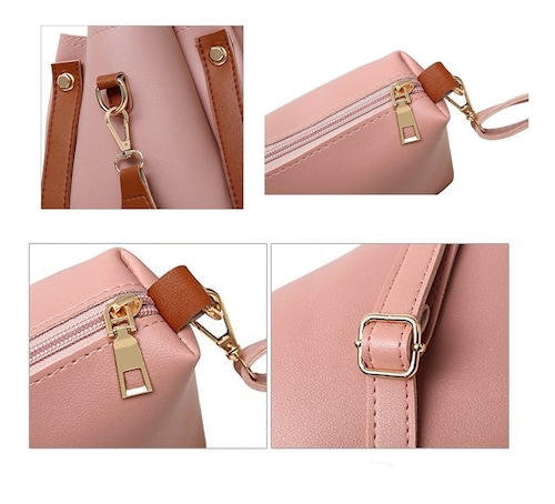 Set 4 Bolsos Modernos Mujer Dama Hombro De Alta Calidad.