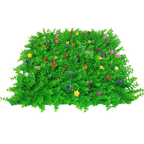 Follaje Artificial 20 Piezas Flores Muro Verde Pared Decorativo 60x40
