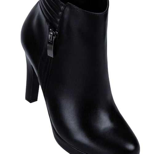Botas cortas de vestir para mujer marca Yaeli, con tacón alto, negras, mod. 977426