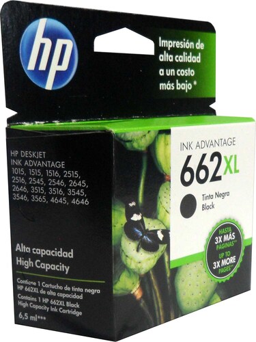 Cartucho Tinta HP 662xl Negro Cz105al Original Alto Rendimie.