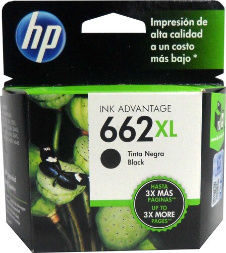Cartucho Tinta HP 662xl Negro Cz105al Original Alto Rendimie.