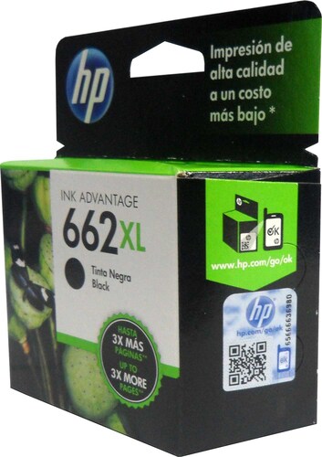 Cartucho Tinta HP 662xl Negro Cz105al Original Alto Rendimie.