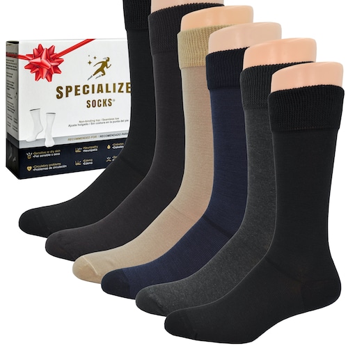 Specialized Socks Calcetines hombre/mujer aptos para diabéticos - Calidad  Premium, suaves y extremadamente cómodos. Modelo ACOLCHONADO
