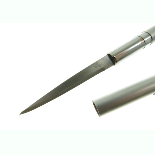 Rr612 Rough Rider Silver Pluma Con Mini Cuchillo Oculto.