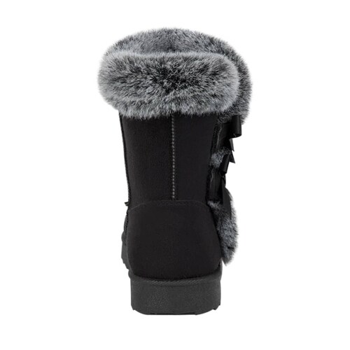 Botas tipo Ugg para mujer, marca PBPS color negro, mod. 993523