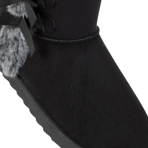 Botas tipo Ugg para mujer, marca PBPS color negro, mod. 993523