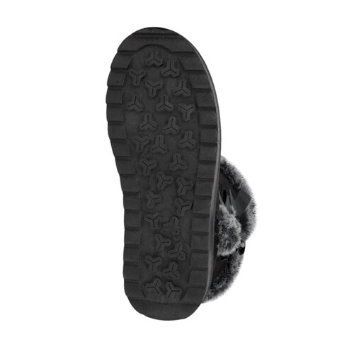 Botas tipo Ugg para mujer, marca PBPS color negro, mod. 993523