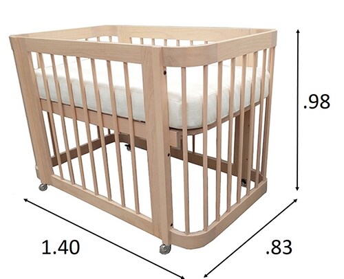 CUNA PARA BEBE DE MADERA MODELO NIDO marca POLTRONE
