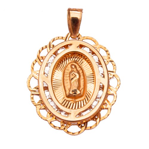 Medalla Virgen De Guadalupe Oro 14 Kilates
