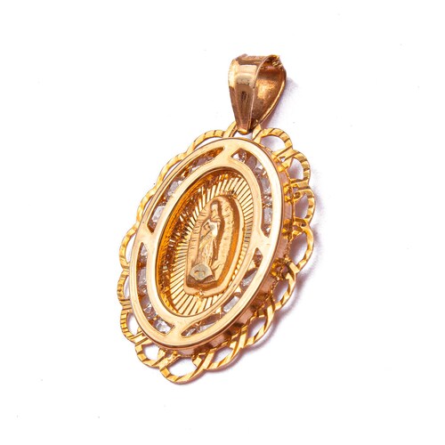 Medalla Virgen De Guadalupe Oro 14 Kilates