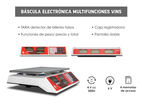 Bascula Electronica multifunciones 40 KG