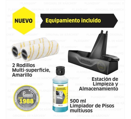 Limpiadora De Pisos Karcher FC5 2 En 1 Aspirado Y Trapeado-Amarilla