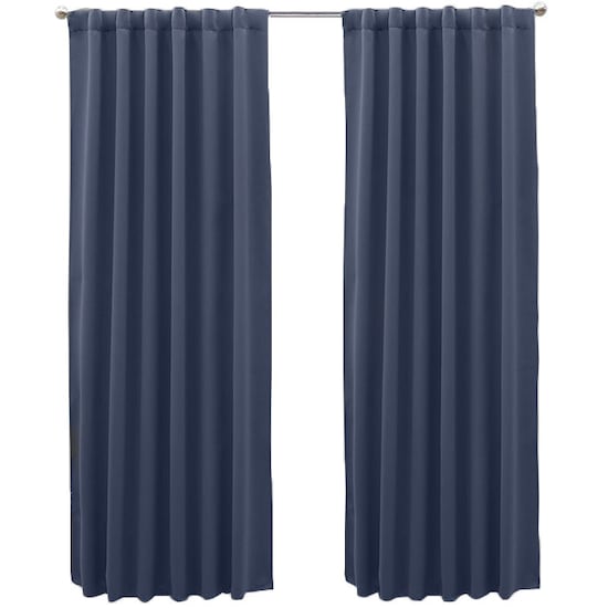 Set De Cortinas Para Sala  Cortinas Blackout Grises + Cortinero