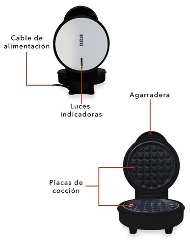 Combo Dulce RCA RC-CD Waflera, Crepera y Batidora ALB2D