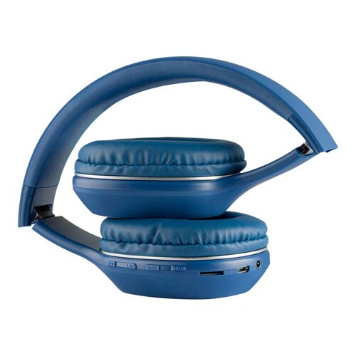 Mitzu® Audífonos diadema manos libres, recargables, azul