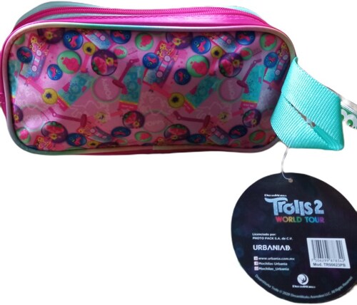 Set combo de Trolls Mochila Primaria lonchera y lapicera lentejuelas