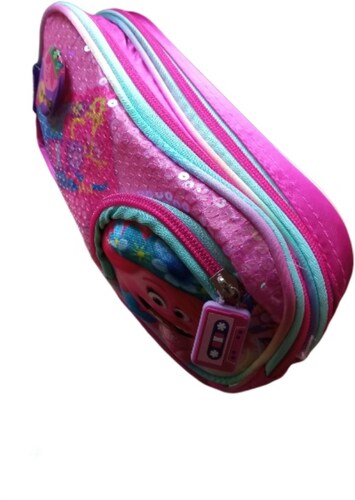 Set combo de Trolls Mochila Primaria lonchera y lapicera lentejuelas