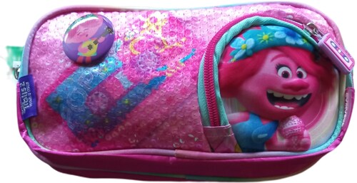 Set combo de Trolls Mochila Primaria lonchera y lapicera lentejuelas