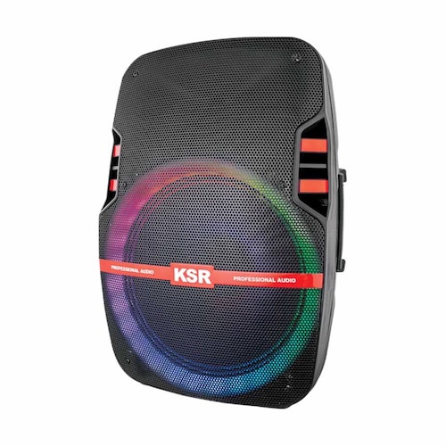 BOCINA KAISER KSW-5015 15" RECARGABLE, USB, FM, LUZ LED, 40 WATTS **ENDY10