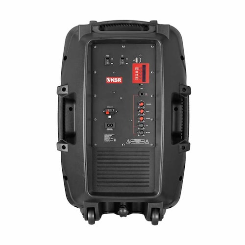 BOCINA KAISER KSW-5015 15" RECARGABLE, USB, FM, LUZ LED, 40 WATTS **ENDY10