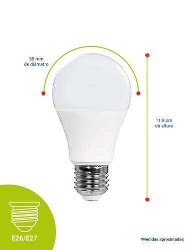 Foco Eco Icon Led Ahorrador Consume 12w Alumbra 85w Luz Fría