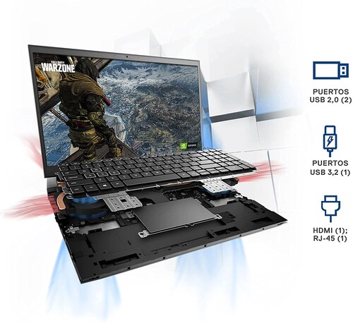 Dell Laptop G5 5510 15.6  Nvidia Geforce Gtx 1650, 256 Ssd