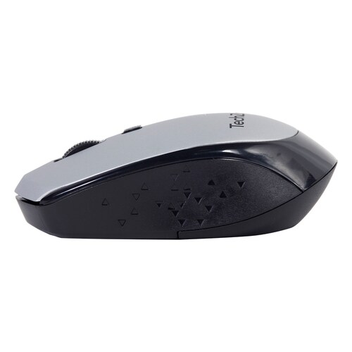 Mouse Óptico TechZone Inalámbrico USB Plata 