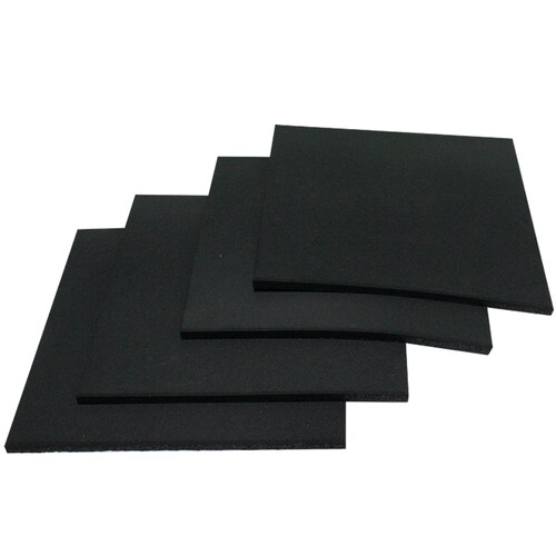 1m2 De Piso de Caucho alta densidad Fire Sports para Gimnasio 2cm de grosor Negro