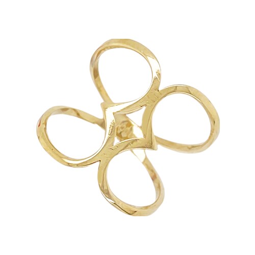 Anillo de Corazones Unidos en Oro Amarillo de 8K + Obsequio