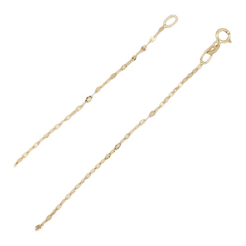 Cadena Serpentina en Oro Amarillo de 8K + Obsequio