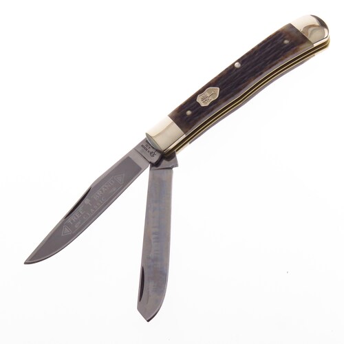 Bo112525Ab Boker Navaja Trapper Hueso Caballo Appaloosa