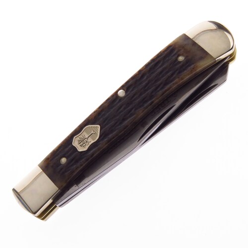 Bo112525Ab Boker Navaja Trapper Hueso Caballo Appaloosa