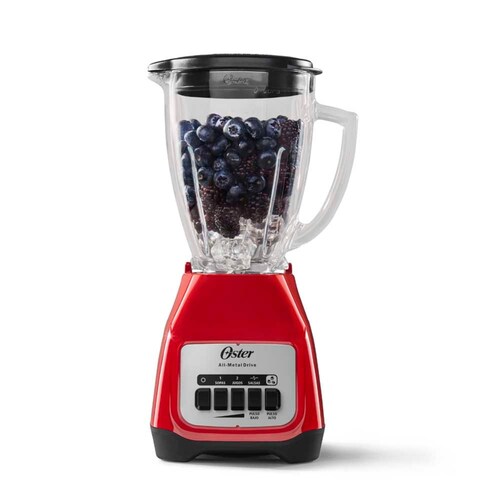 LICUADORA OSTER BLSTKAG-RPB 4 VEL VASO DE VIDRIO ROJO ORTY2*