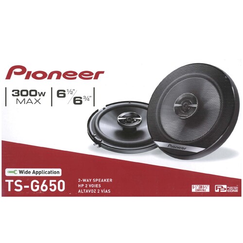 Par De Bocinas Para Auto Pioneer Ts-g650 6.5 Pulgadas 300 W Max.