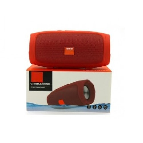 Bocina Portatil Roja Bluetooth Usb Sd Radio Mini3+ Tyg