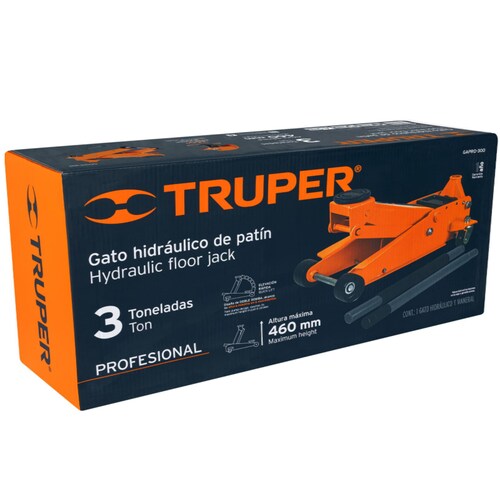 Gato Hidraulico Patin de 3Ton TRUPER 14949