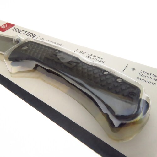 Sogtd1012Cp Sog Navaja Traction Tanto Filo Liso C Clip