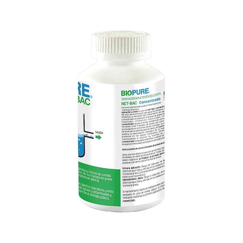 Tratamiento Contra Malos Olores En Trampas De Grasa BIOPURE NET-BAC 120 Capsu