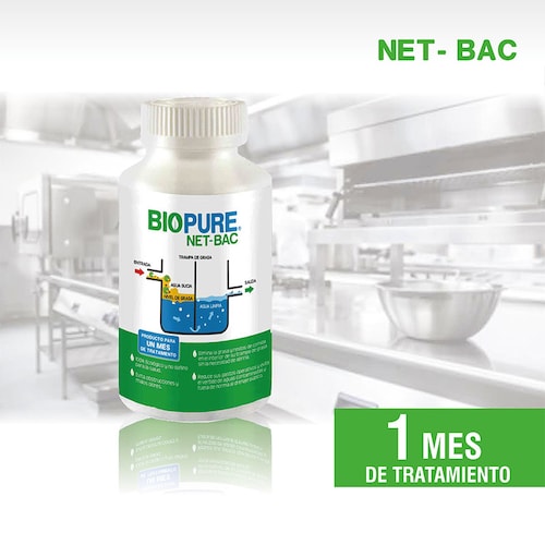 Tratamiento Contra Malos Olores En Trampas De Grasa BIOPURE NET-BAC 120 Capsu