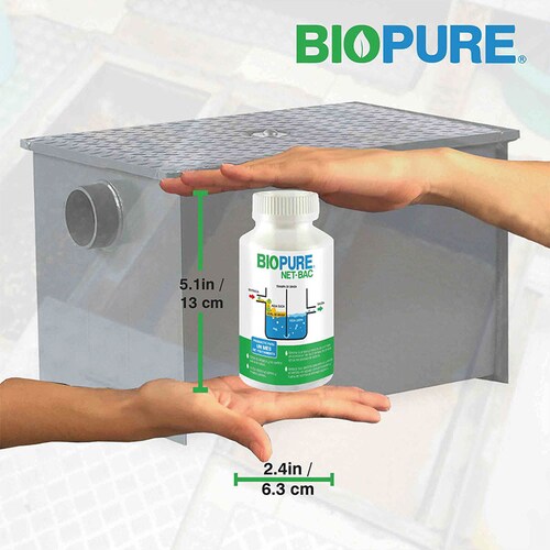 Tratamiento Contra Malos Olores En Trampas De Grasa BIOPURE NET-BAC 120 Capsu