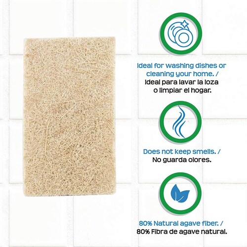Fibras biodegradables para cocina (24 piezas) - BIOPURE 