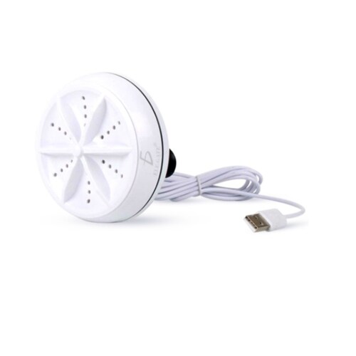 Lavadora Portátil Turbo Ultrasónica Doble Giratoria Usb 