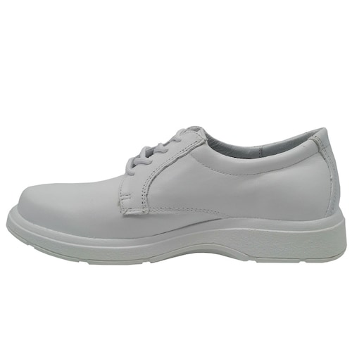 Zapato Enfermería 20hrs 206 Blanco Piel Hombre Enfermero Cómodo