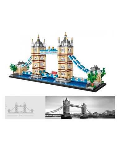Kit Construcción 3d Bloques Puente Torre Londres Juguete Niños Multicolor Loz