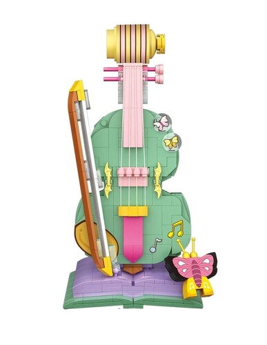 Kit Construcción 3d Bloques Violín Juguete Niños Multicolor Loz