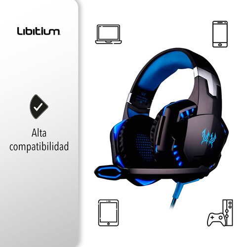 Audífonos Headset Gamer Con Micrófono Kotion Each G2000 Azul