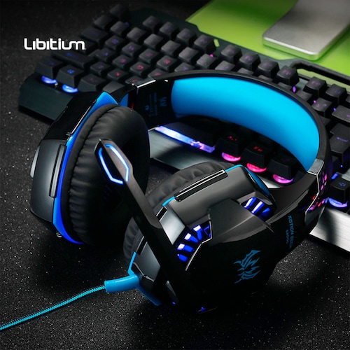 Audífonos Headset Gamer Con Micrófono Kotion Each G2000 Azul