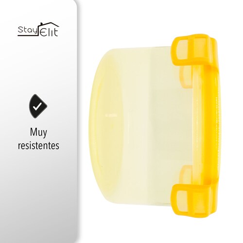Recipiente Plástico Contenedor TUPPERS HERMETICOS 3 Pzas Amarillo.